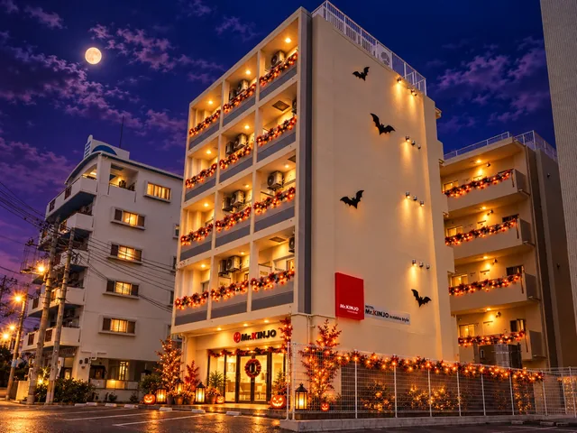 HOTEL KINJO 北谷アラハビーチ美浜 583 外観（ハロウィンイメージ）