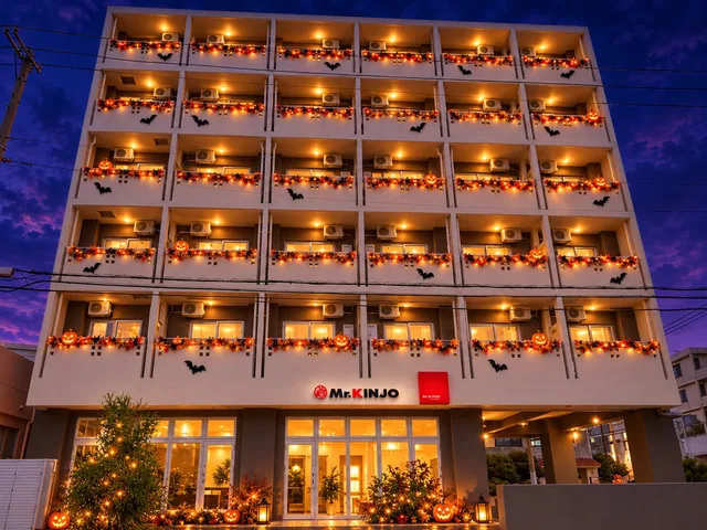 HOTEL KINJO 石垣 GRAND CATS 222 外観（ハロウィンイメージ）