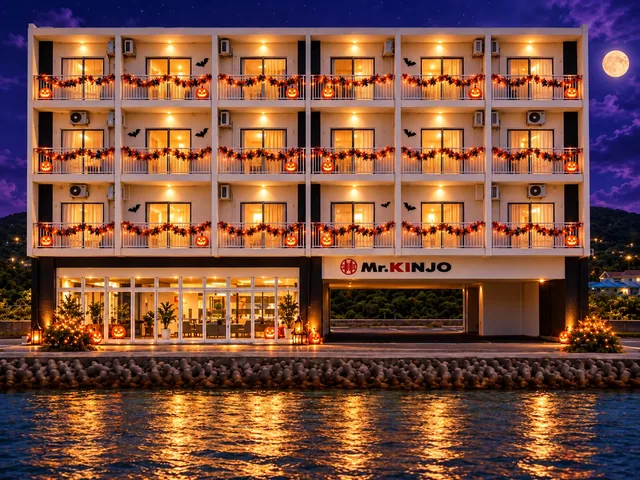 HOTEL KINJO 本部オーシャンテラス 449 外観（ハロウィンイメージ）